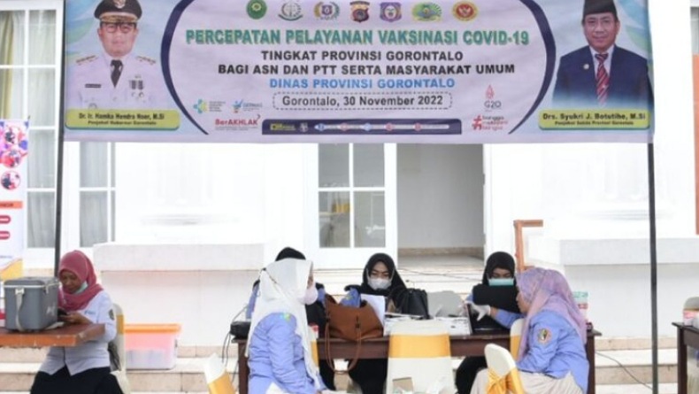 Pemprov Gorontalo Buka Posko Vaksinasi Covid-19 di Belle Li Mbui, Pelayanan Setiap Hari