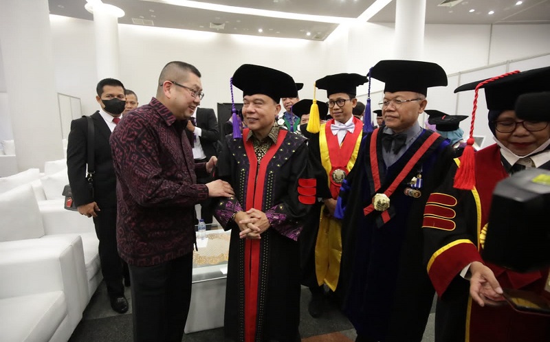 Hary Tanoesoedibjo Ucapkan Selamat Atas Pengukuhan Gelar Profesor Sufmi Dasco Ahmad