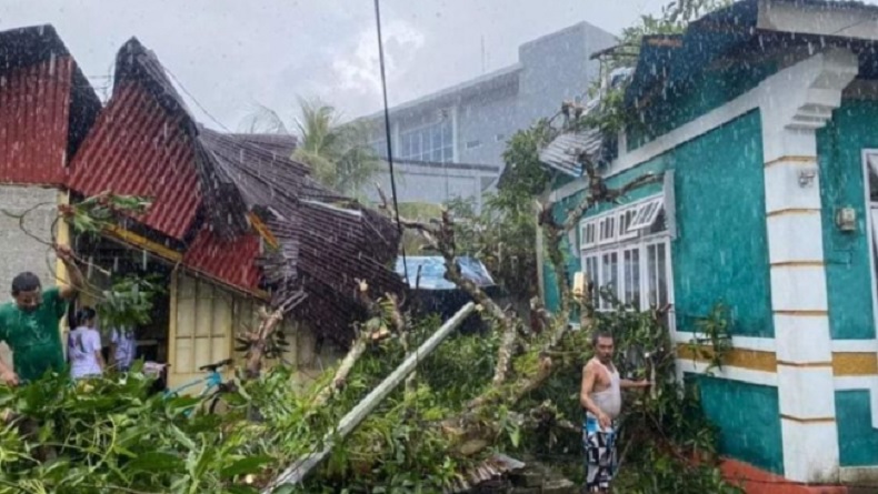 Hujan Lebat Disertai Angin Kencang di Ambon, Pohon Tumbang dan Rumah Warga Rusak 