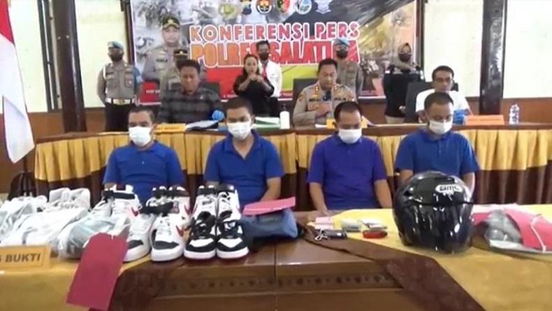 Curi Ratusan Sepatu Ekspor, 4 Karyawan Pabrik di Salatiga Ditangkap Polisi 