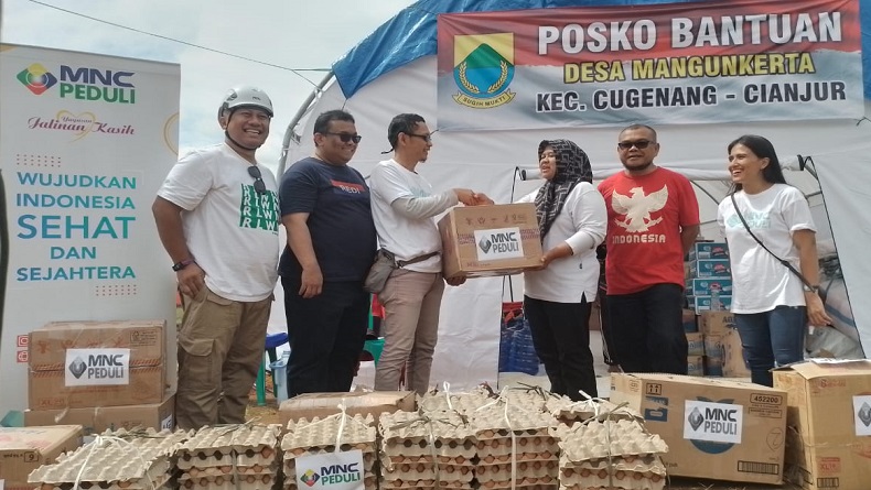 Berkomitmen Tebar Kebaikan, MNC Peduli Kembali Bantu Korban Gempa Cianjur