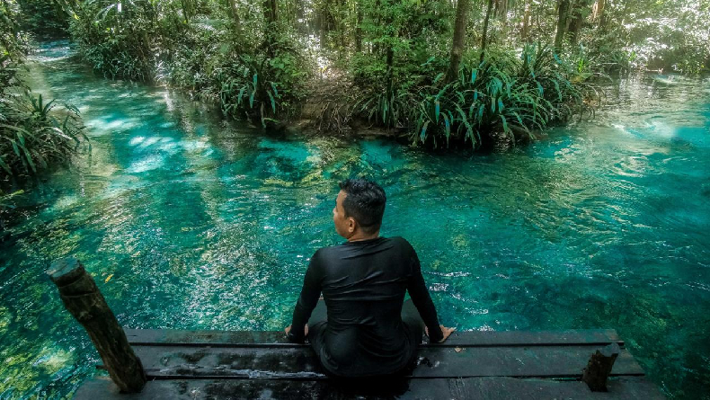 Kalibiru Warsambin, Sungai Jernih seperti Kristal di Pedalaman Papua