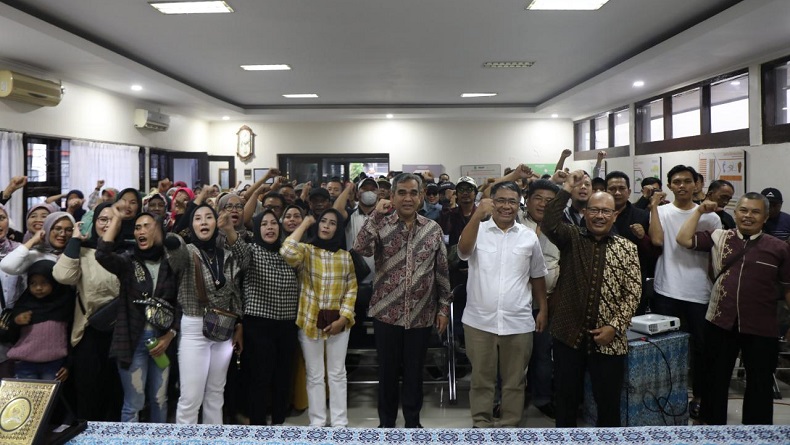 UMKM Cibaduyut Nyatakan Dukungan untuk Prabowo di Depan Sekjen Gerindra