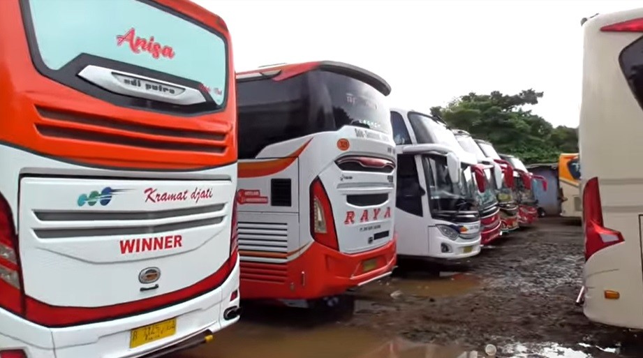 Viral Bus yang Mangkal Keren-Keren tapi Terminalnya seperti Empang Ikan, Busmania Prihatin