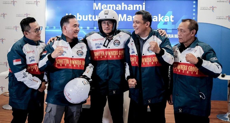 Sandiaga Uno Apresiasi Scooter Owners Kenalkan Pariwisata lewat Jelajah Nusantara
