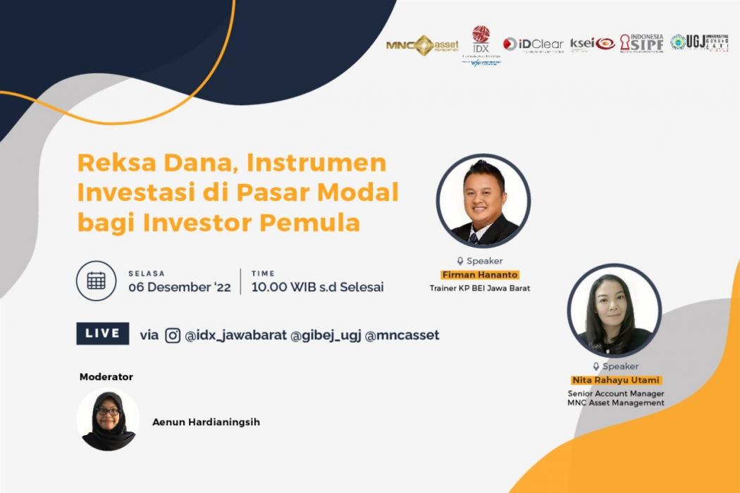 Instagram Live MNC Asset Management Pagi Ini: Reksa Dana, Instrumen Investasi di Pasar Modal Bagi Investor Pemula” 