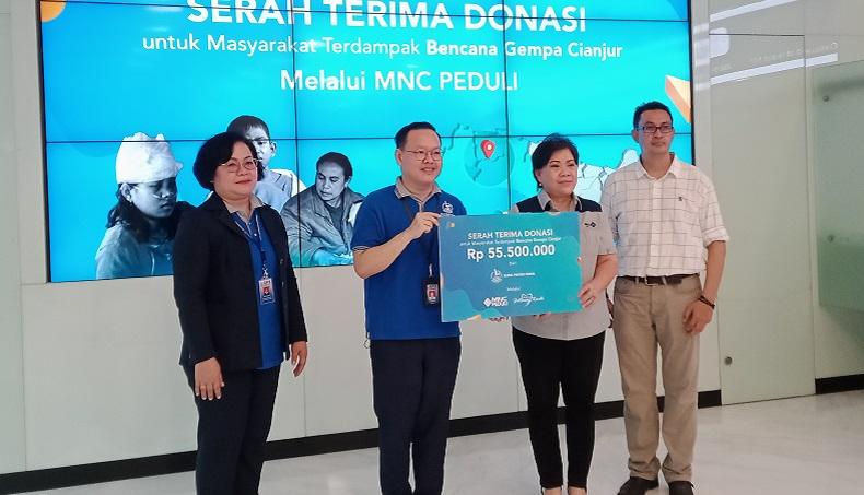 MNC Peduli Terima Kepercayaan dari Global Prestasi School untuk Salurkan Bantuan Korban Gempa Cianjur