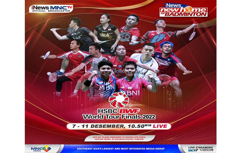 7 Wakil Indonesia di BWF World Tour Finals 2022 Hari Ini, LIVE iNews dan MNCTV