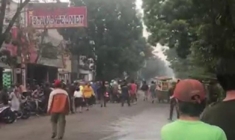 Ledakan Dekat Polsek Astana Anyar Bandung, Warga Panik Berlarian