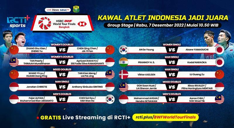 Link Live Streaming BWF World Tour Finals 2022 Siang Ini: Jojo Vs Ginting
