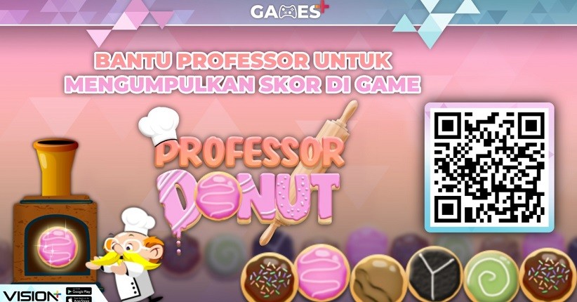 Ayo Bertemu Professor di Game Professor Donut Hanya di Games+! 
