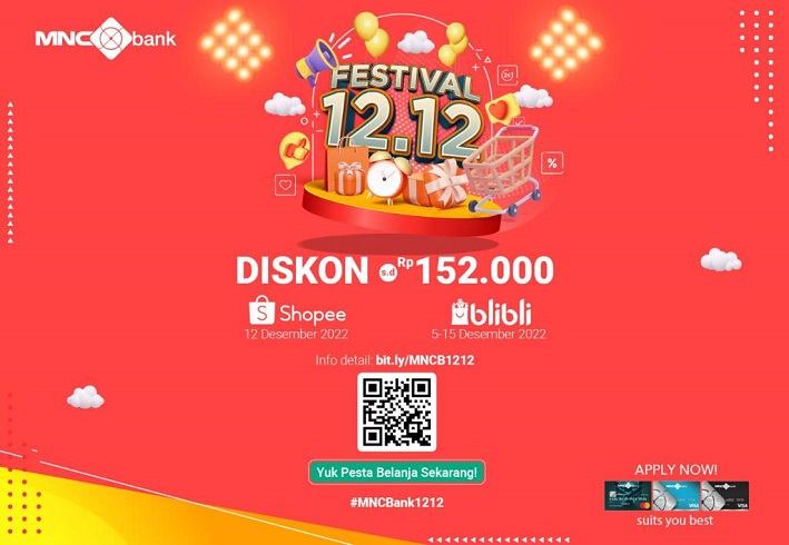 Harbolnas 12.12, Jangan Lewatkan Diskon Menarik dari MNC Bank
