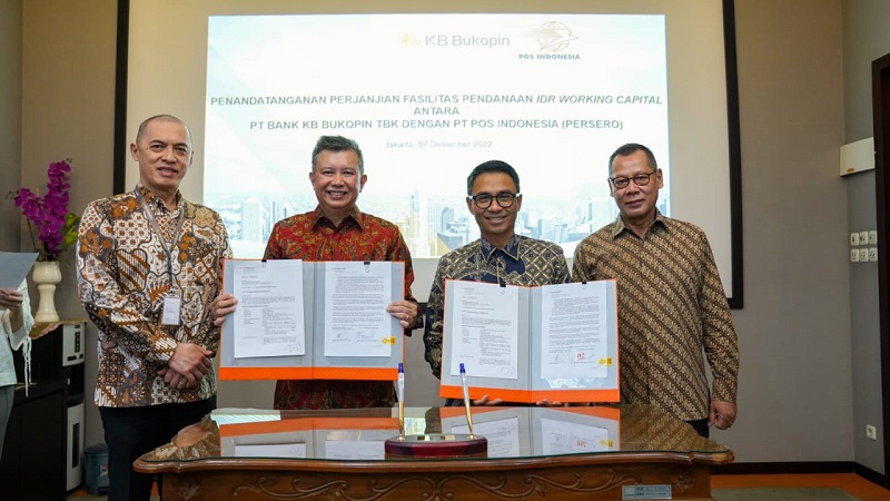 Bank KB Bukopin Salurkan Pembiayaan Kredit Modal Kerja Rp200 Miliar ke PT Pos Indonesia