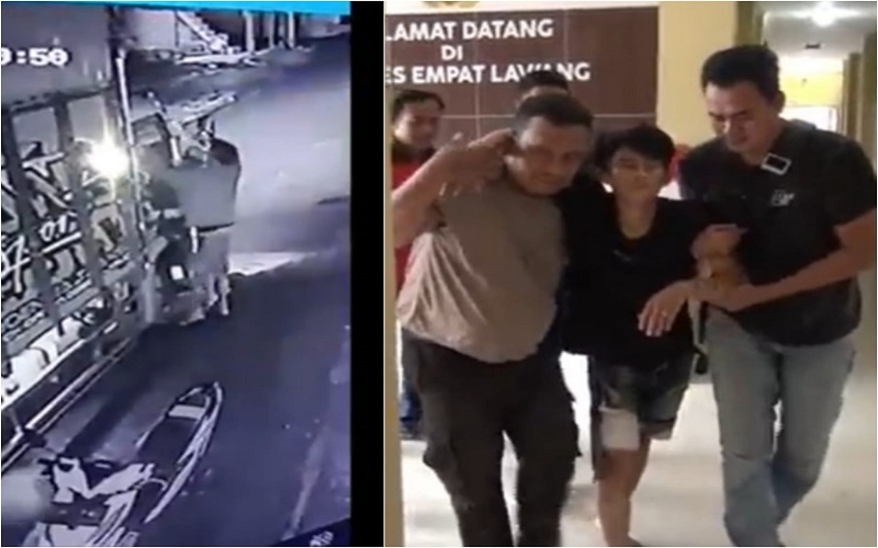 Pemalak Sopir Truk di Empat Lawang Meringis Ditembak Polisi 