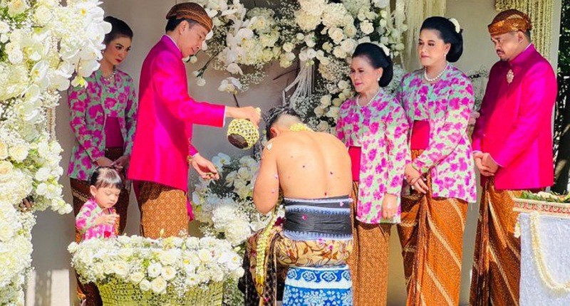 Pernikahan Kaesang Erina, Ada Doa Terselip di Balik Motif Kembang Kanthil saat Siraman