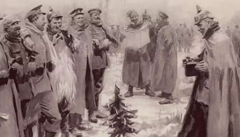 Kisah Pasukan Sekutu dan Jerman Sepakat Tak Perang Sehari, Nyanyi dan Merokok Bareng