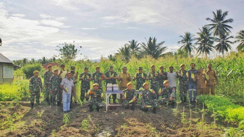 Dalwasops Kodam Siliwangi Tinjau Yon Arhanud 3 YBY di Wilayah Penugasan Halmahera Utara