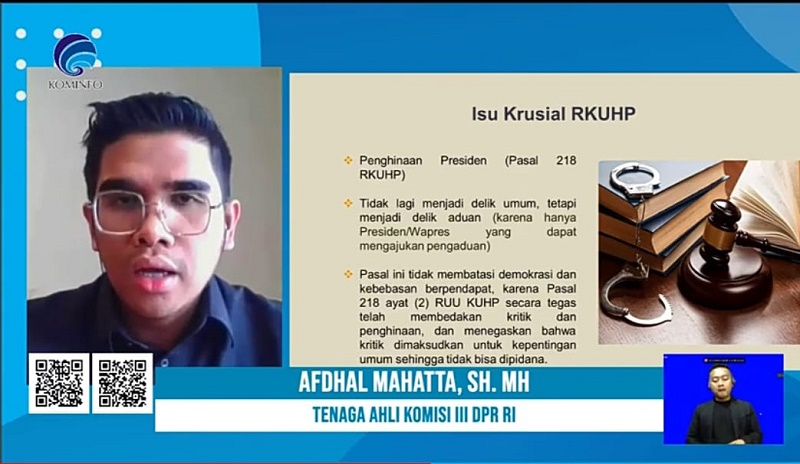 Kemkominfo RI Gelar Seminar Sosialisasi KUHP Anti Hoaks KUHP
