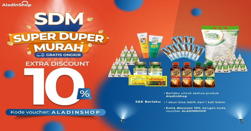 Penuhi Kebutuhan Rumah Anda di AladinMall, Ada Diskon Menarik + Gratis Ongkir se-Indonesia! Cek Disini