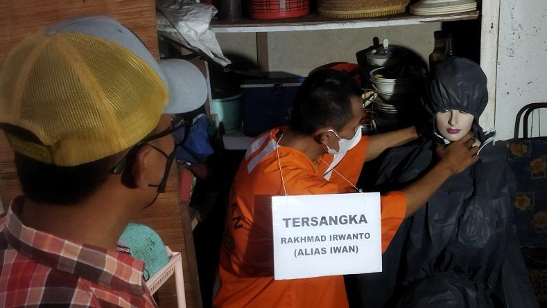 Rekonstruksi Pembunuhan Nenek oleh Anak Angkat di Malang, 24 Adegan Diperagakan