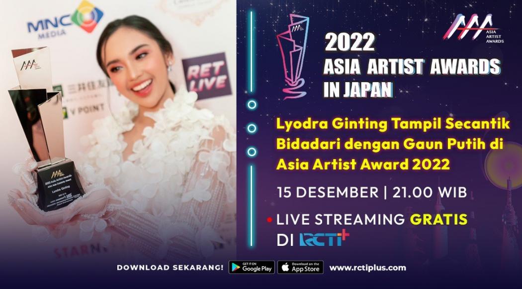 Lyodra Ginting Tampil Secantik Bidadari dengan Gaun Putih di Asia Artist Award 2022