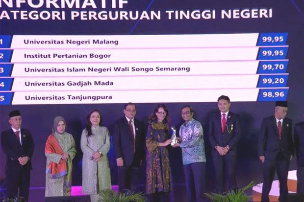  4 Tahun Berturut-turut, UGM Raih Predikat Informatif dari KIP 