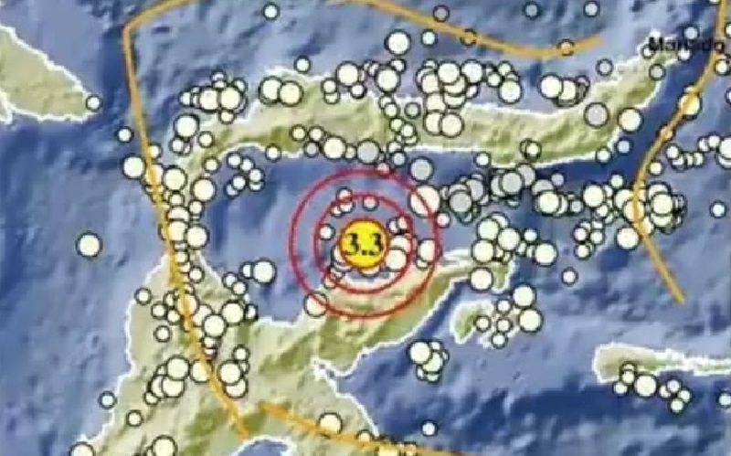 Gempa Bumi M3,3 Guncang Tojo Una-Una Sulteng