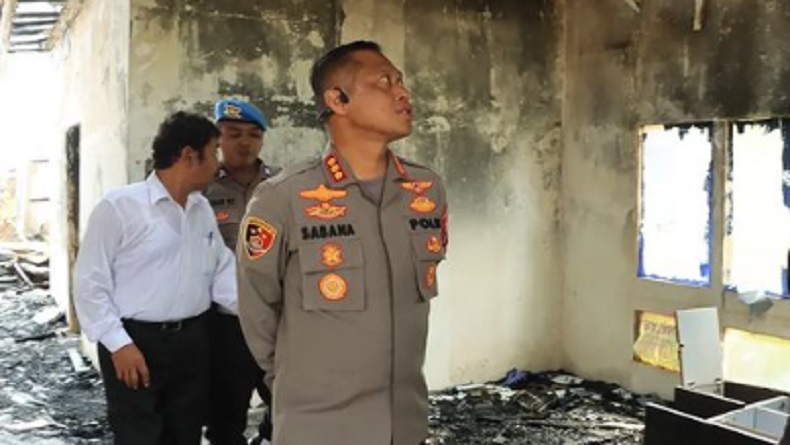 Anggota Terluka saat Rumah Terbakar, Kapolresta Banjarmasin Langsung Cek ke Lokasi
