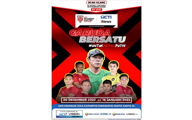 Saksikan Perjuangan Timnas Indonesia di Piala AFF 2022, Disiarkan Langsung iNews dan RCTI