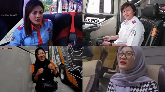 5 PO Bus Miliki Sopir Perempuan Cantik Jadi Idola Busmania