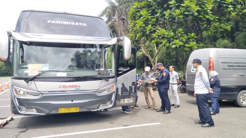  Cek Kelaikan Bus AKAP-AKDP dan Pariwisata, Dishub KBB Temukan Ini