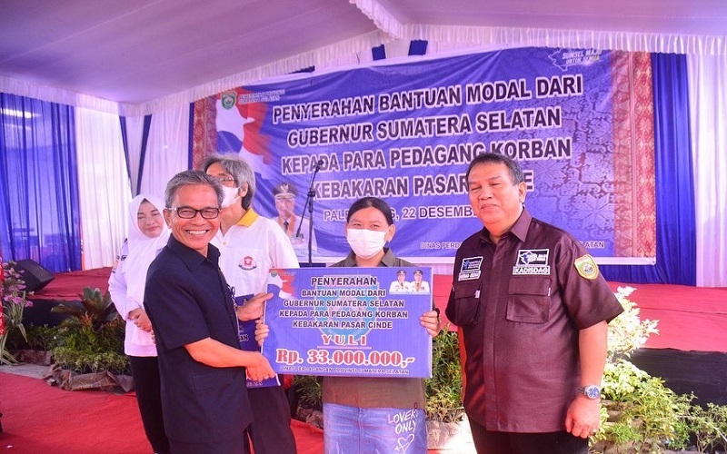 Korban Kebakaran Pasar Cinde Terima Bantuan, Totalnya Mencapai Rp391 Juta