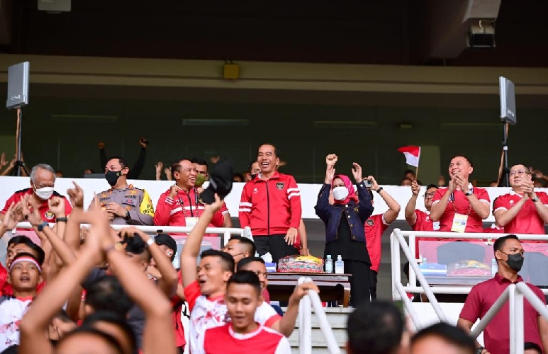 Jokowi Senang Timnas Indonesia Tekuk Kamboja: Semoga Nanti Menang Lagi