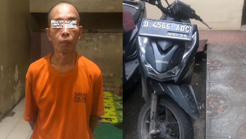 Coba Curi Motor di Cibuntu Bandung Kulon, Pria Paruh Baya Ditangkap Warga