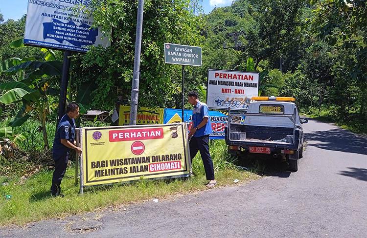Polres Bantul Larang Kendaraan Besar Lewat Jalur Cinomati
