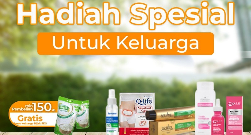 Penuhi Kebutuhan Harian Bersama Kino, Ada Diskon s.d 80% + Gratis Beras dan Ongkir hanya di AladinMall!