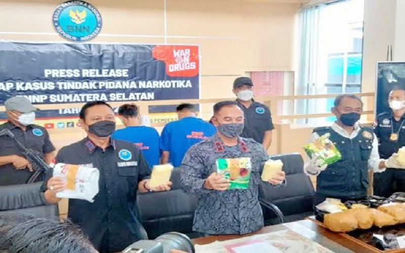 BNNP Sumsel Sita 35,2 Kg Sabu dan 50.00 Butir Ekstasi di Sepanjang Tahun 2022