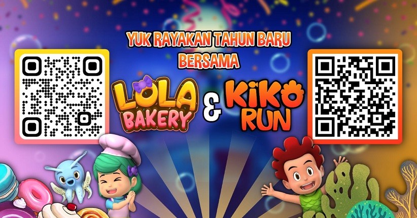 Tahun Baru Makin Asyik Main Game Kiko Run dan Lola Bakery!