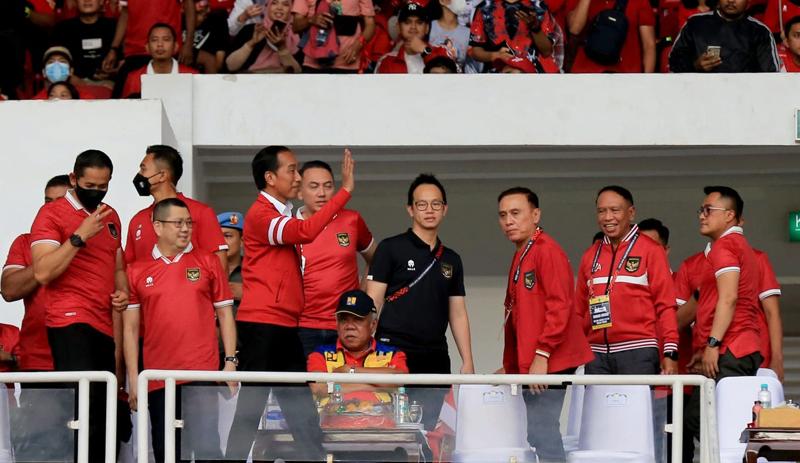 Pakai Jersey Logo Garuda di Dada, Hary Tanoe Saksikan Langsung Indonesia Vs Thailand