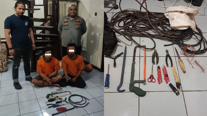 Curi Kabel di Taman Balai Kota Bandung, 2 Anggota Komplotan Ompong Ditangkap Polisi
