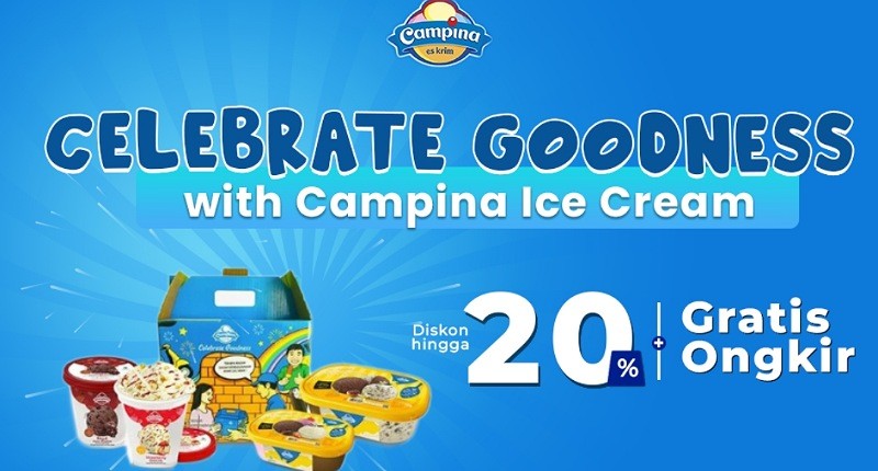 Ceriakan Momen Akhir Tahun dengan Campina, Dapatkan Harga Khusus + Gratis Ongkir hanya di AladinMall!