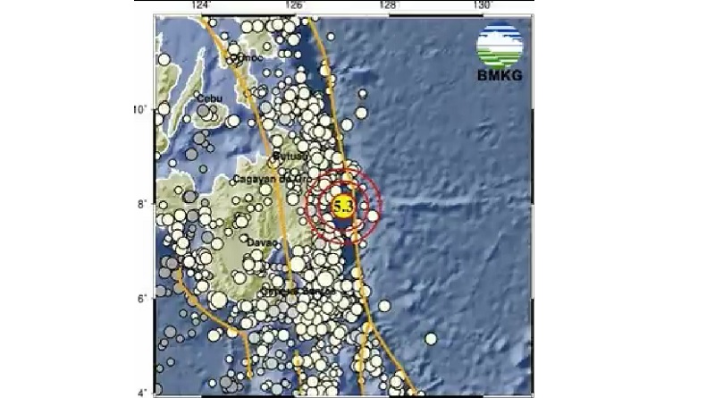 Gempa Magnitudo 5,3 Guncang Melonguane Sulut