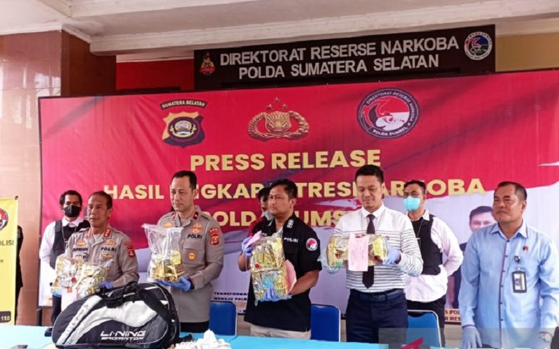  Bawa 20 Kg Sabu Masuk Palembang, 2 Pria Lampung Ditangkap Polisi 