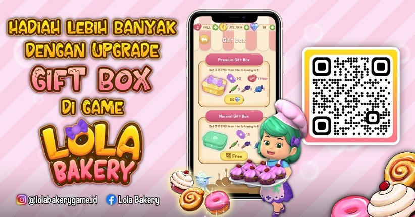 Yuk Dapat Hadiah Lebih Banyak dengan Upgrade Gift Box di Game Lola Bakery!