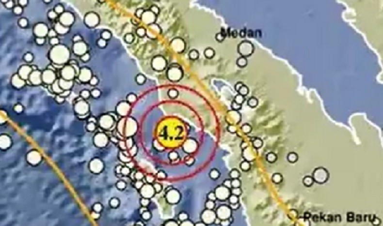 Gempa Terkini Magnitudo 4,2 Guncang Aceh Singkil, Tak Ada Peringatan Tsunami