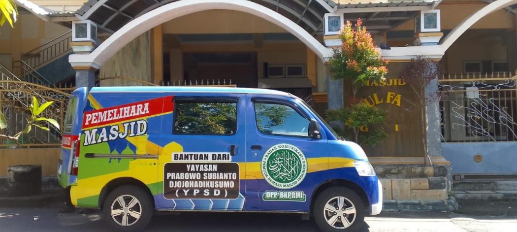 Mobil Pemelihara Masjid dari Prabowo Siap Bersihkan Masjid se-NTB