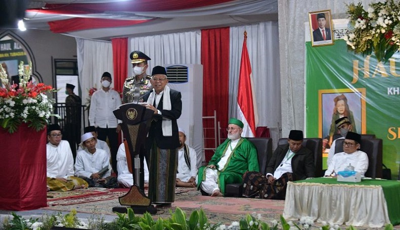 Haul KH Muhammad Falak, Wapres : Beliau Ulama dan Pejuang yang Patut Menjadi Contoh
