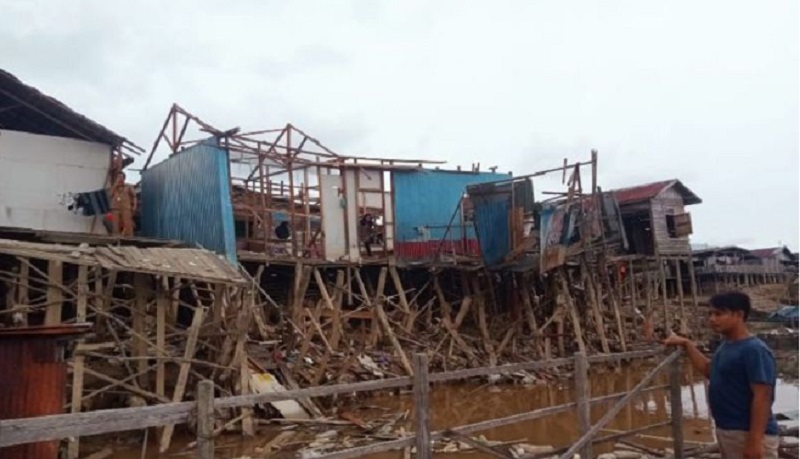 Korban Rumah Ambruk akibat Abrasi Sungai Kahayan Butuh Tempat Tinggal