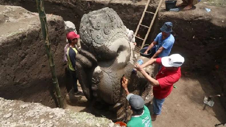 Situs Adan-adan, Warisan Buddha yang Tertimbun Material Vulkanis Gunung Kelud
