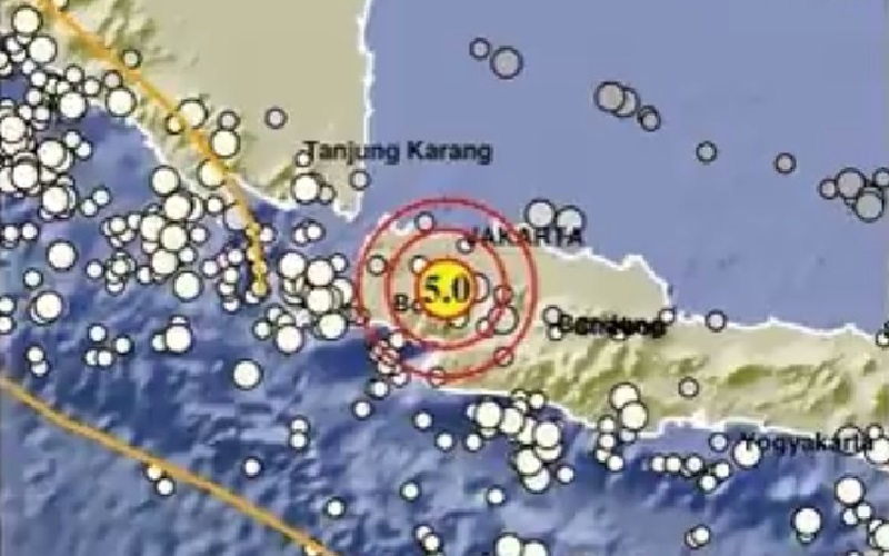 Gempa M5,0 Guncang Bogor, BMKG: Dipicu Subduksi Lempeng Indo-Australia